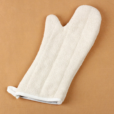 thick terry oven mitt